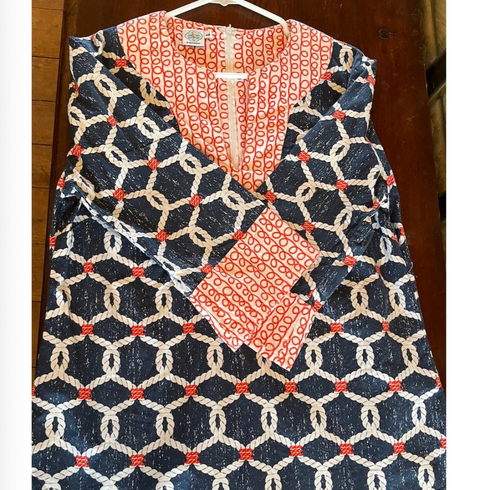 Hand-Sewn by One Fun Summer Nautical Tunic